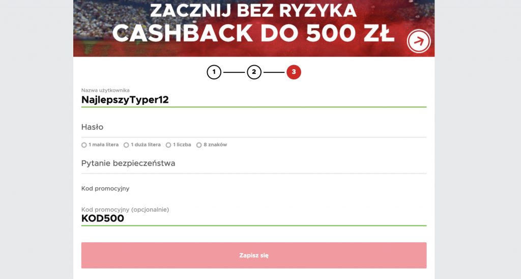 Jak dostać 500 złotych na BetClic.pl?