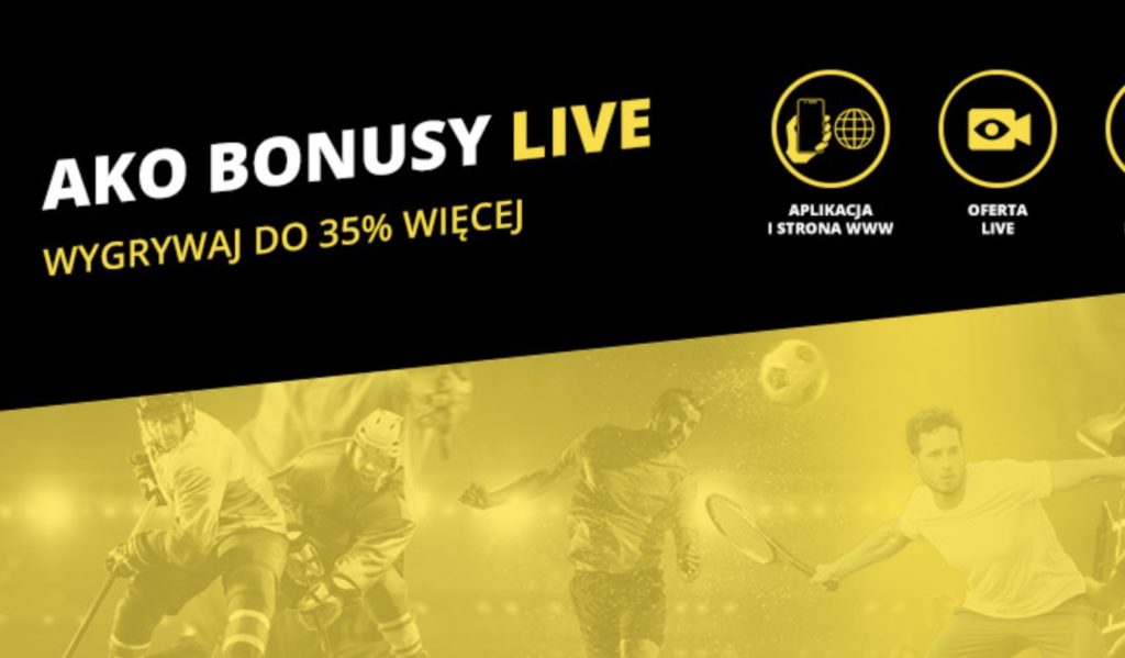 Bonusy na kupony LIVE w Fortunie - AKO doładowanie dla graczy!